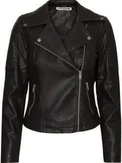 Noisy May 100% Coton Veste motard en cuir