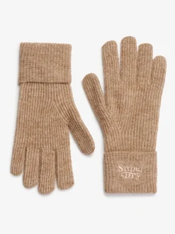Noix de coco grillée - Gants en tricot côtelé doux de Superdry