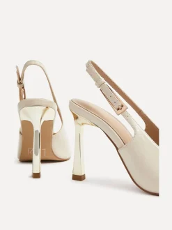 Nude - Linzi Lizzie Courts With Or Chrome Stiletto talons