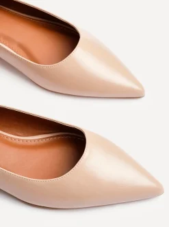 Nude - Linzi Orian Ballet à bout pointu Chaussures plates