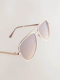 Nude - Lunettes de soleil aviateur Bling