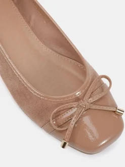 Nude - Novo Ballerines CAPRICORN à nœud carré doux avec embout