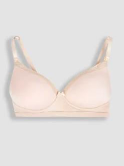 Nude naturel - Jojo Maman Bébé Emma Jane Soutien-gorge d'allaitement avec bordures en dentelle