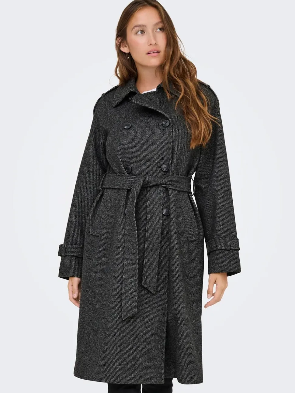 ONLY Manteau d’hiver à chevrons