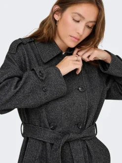 ONLY Manteau d’hiver à chevrons