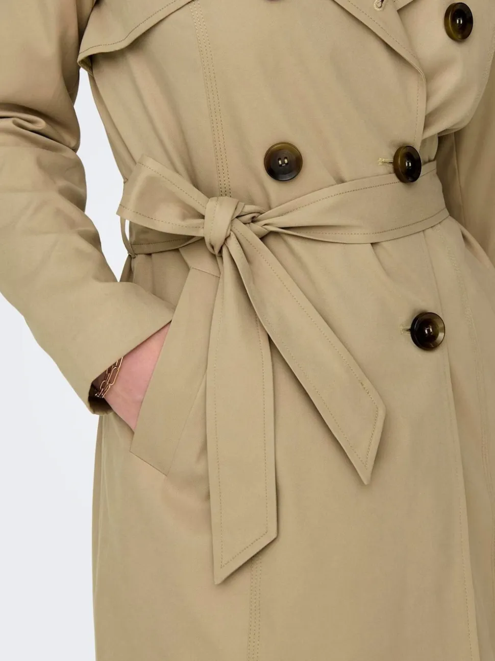 ONLY trench classique à double poitrine