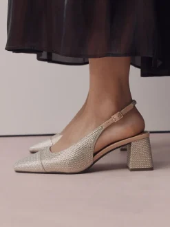 Or - Chaussures à talons carrés Forever Comfort® à bout carré