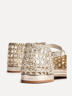 Or - Linzi talons bas tissés à la main