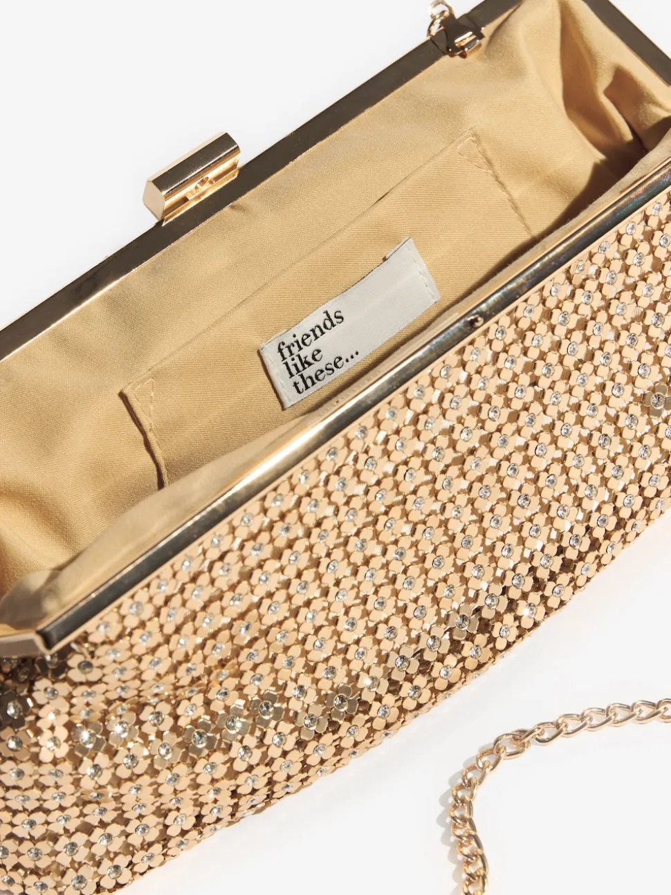 Or - Pochette Friends Like These cotte de mailles