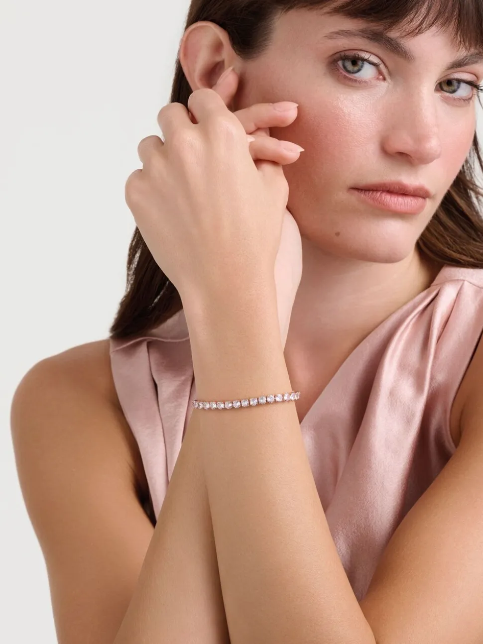 Or - Ted Baker Tone Melrah: Bracelet Curseur Icon Crystal, cristal transparent
