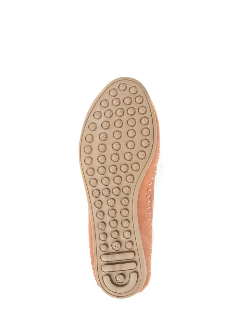 Orange - Escarpins Pavers en cuir à enfiler