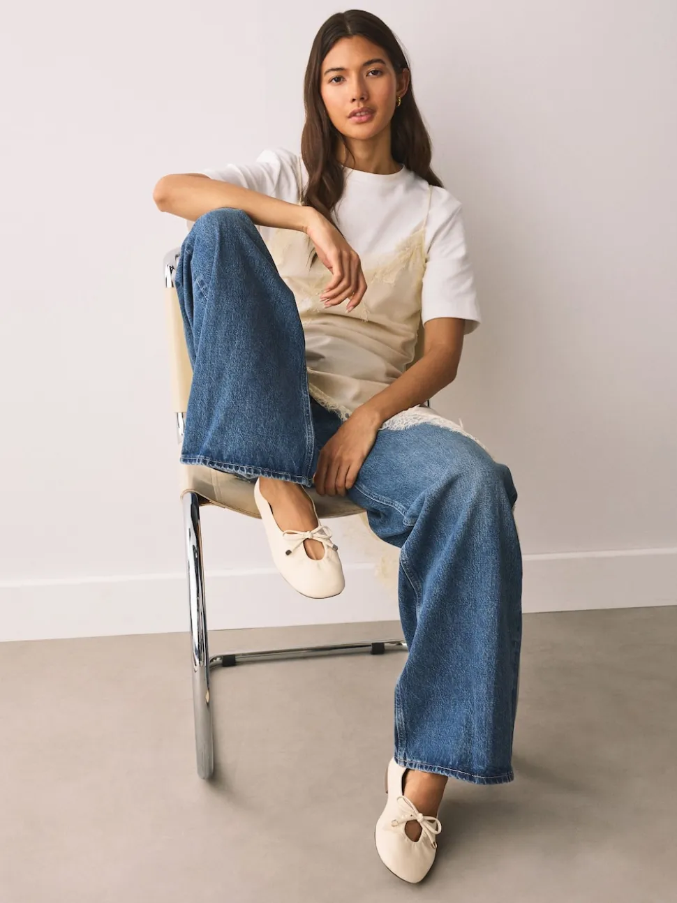 os - Chaussures plates Forever Comfort® à bout rond Cravate