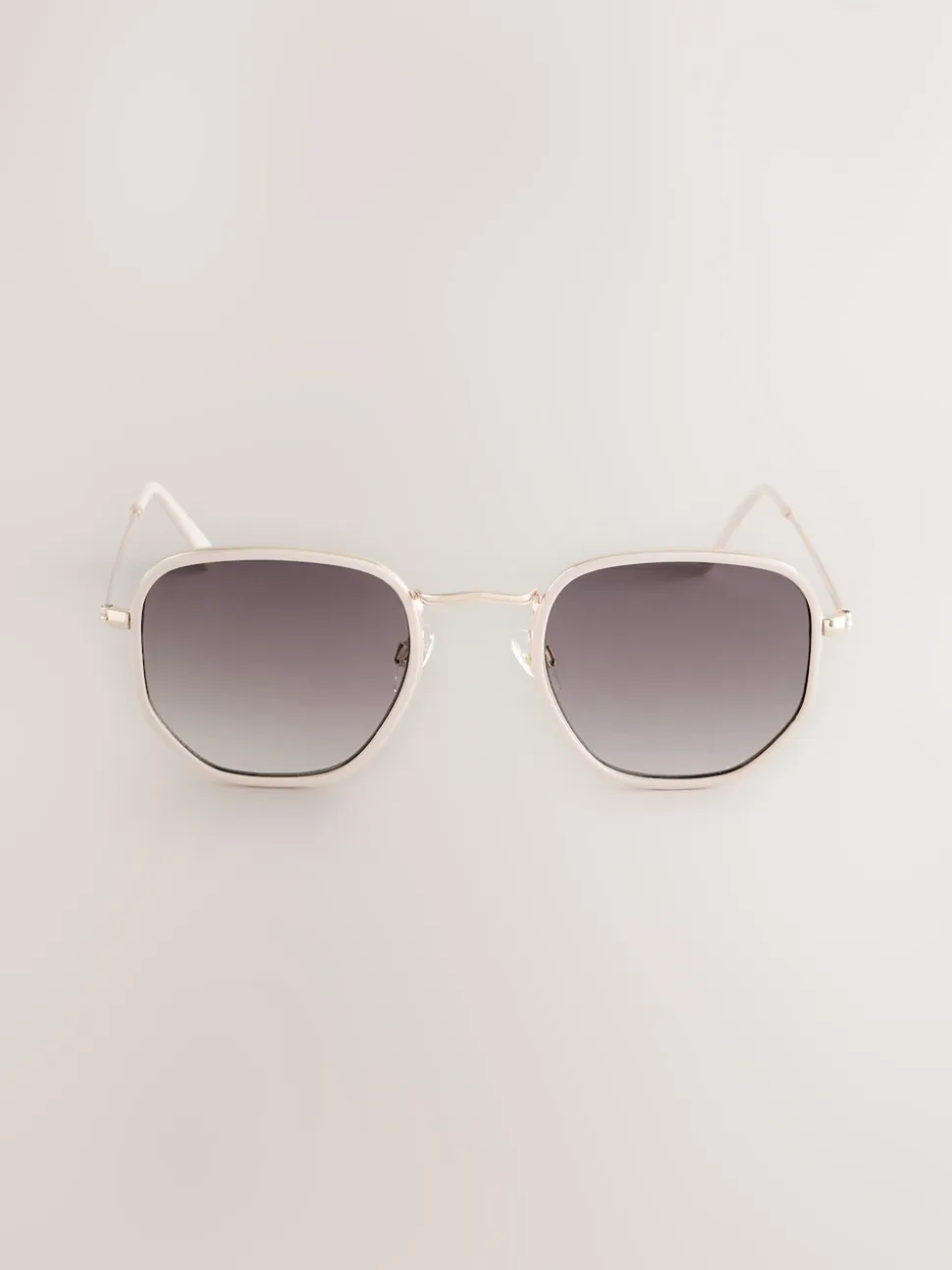 os - Lunettes de soleil rondes en métal