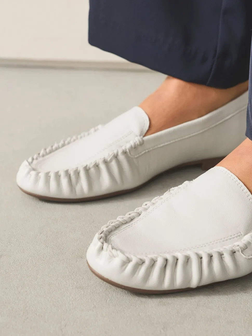 os - Mocassins Forever Comfort® souples froncés