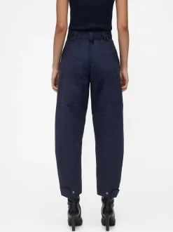 Pantalon barillet taille haute