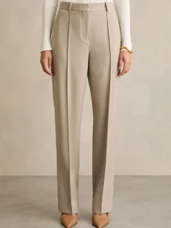 Pantalon de costume Reiss Brittany Coupe droite enBlend mélangée texturée