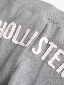 Pantalon de jogging évasé Hollister Gris taille basse