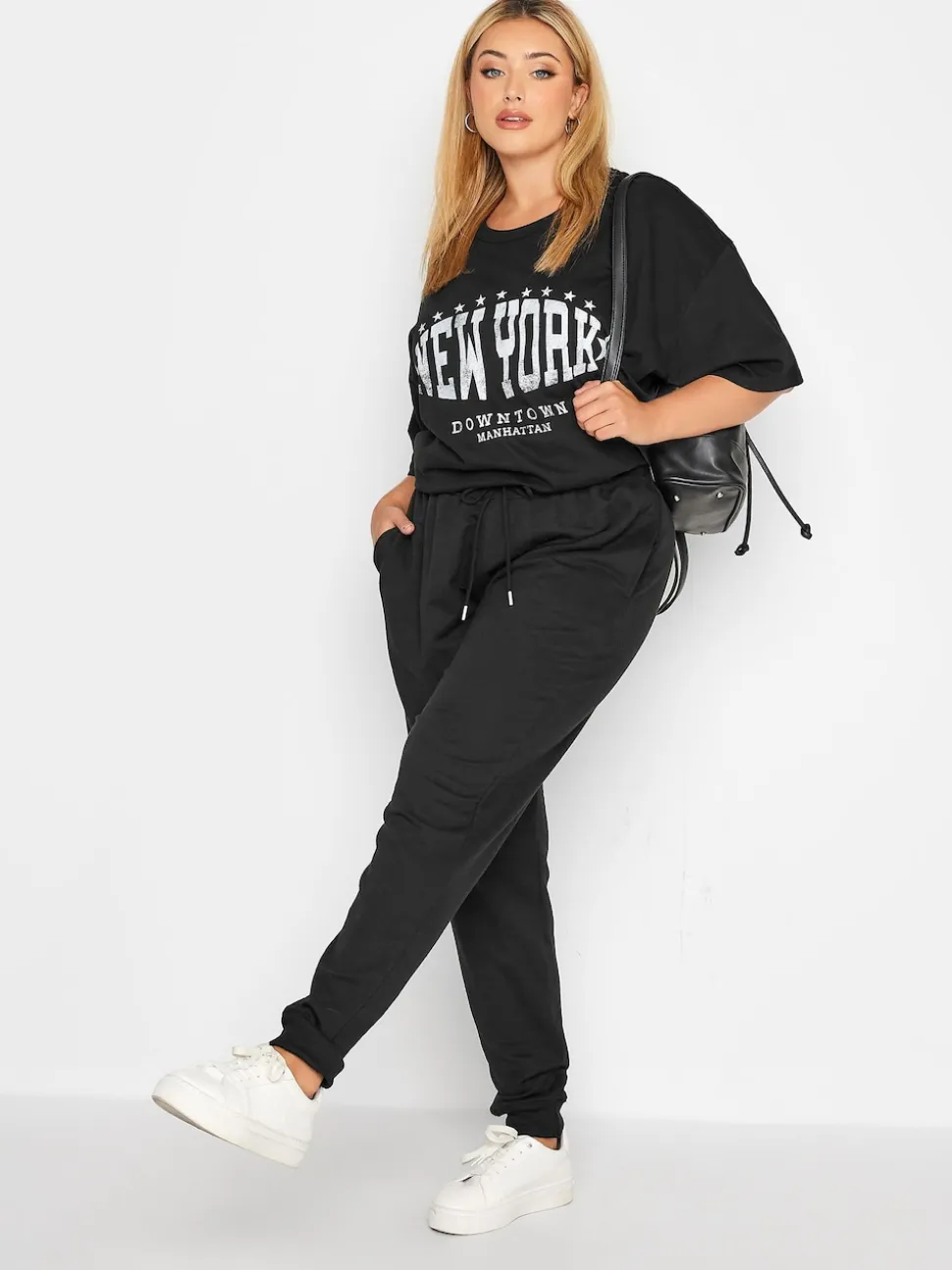 Pantalon de jogging Yours Curve basique à chevilles resserrées