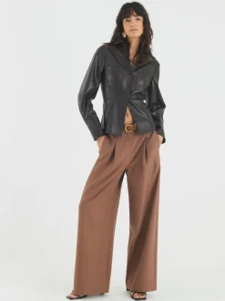 Pantalon large River Island Easy à ceinture