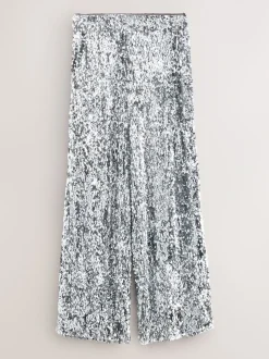 Pantalon large taille haute à sequins Nodinary