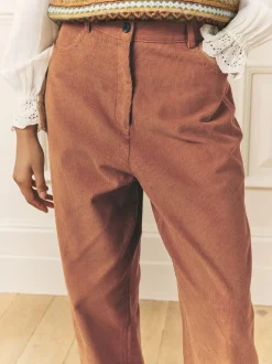 Pantalon léger décontracté en velours côtelé Laura Ashley