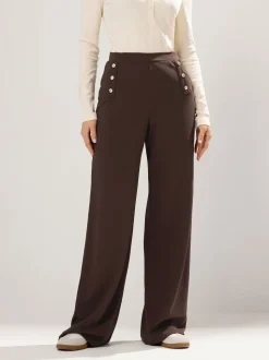 Pantalon Long Tall Sally Military boutonné