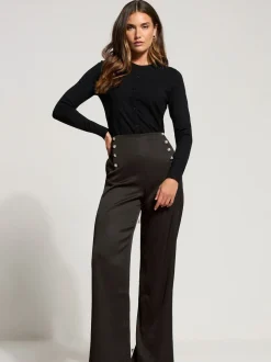 Pantalon Long Tall Sally Military boutonné