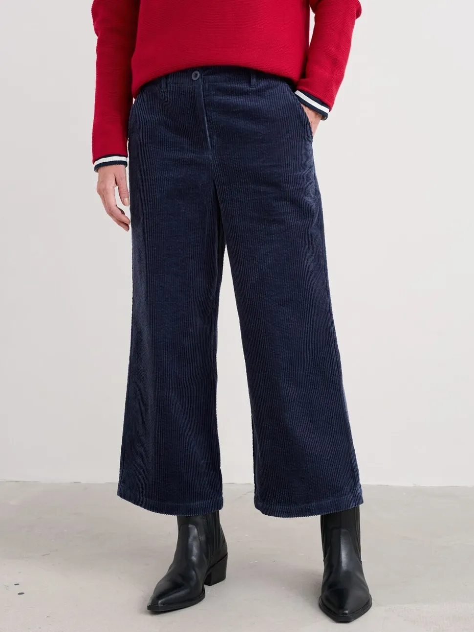 Pantalon Seasalt Cornwall Asphodel en velours côtelé
