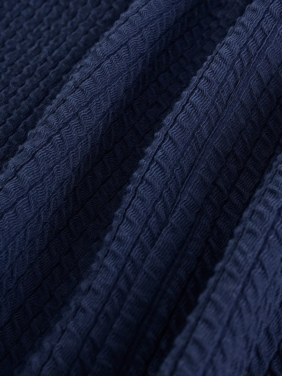 Pantalons Amples B by Ted Baker bleu marine effet froissé texturé