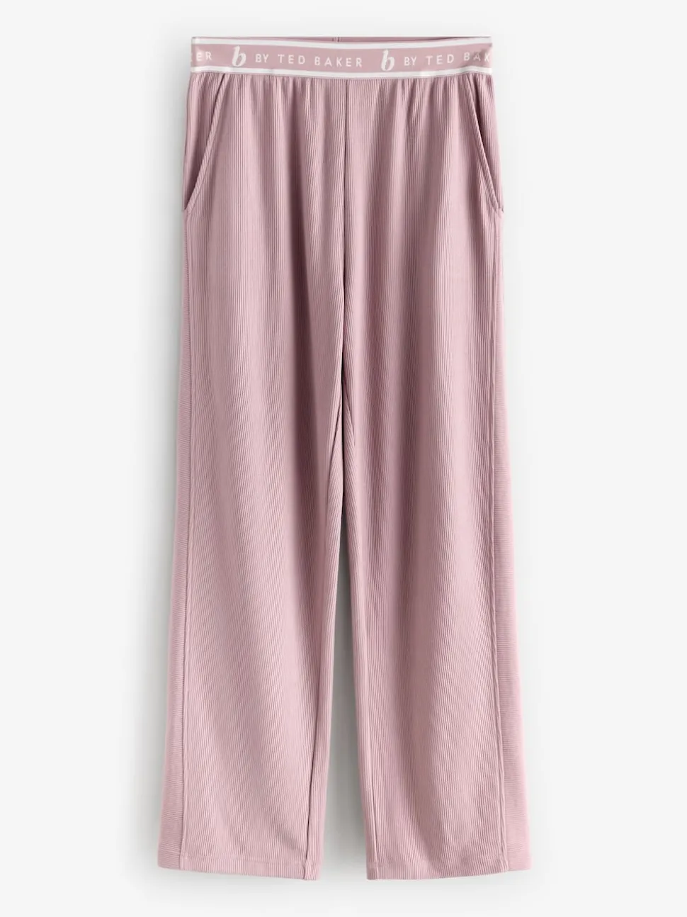 Pantalons B by Ted Baker Ottoman côtelé Jambe large rose