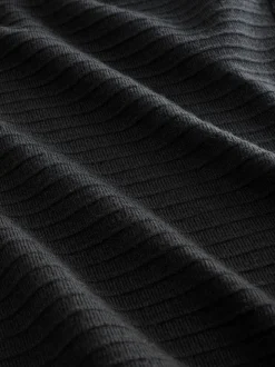 Pantalons B by Ted Baker côtelés en maille Jambe large Noir