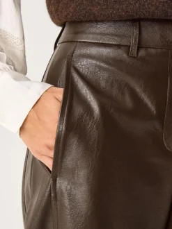 Pantalons Monsoon Tara en faux cuir