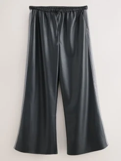 Pantalons Nothing Ordinary à rayures latérales en similicuir
