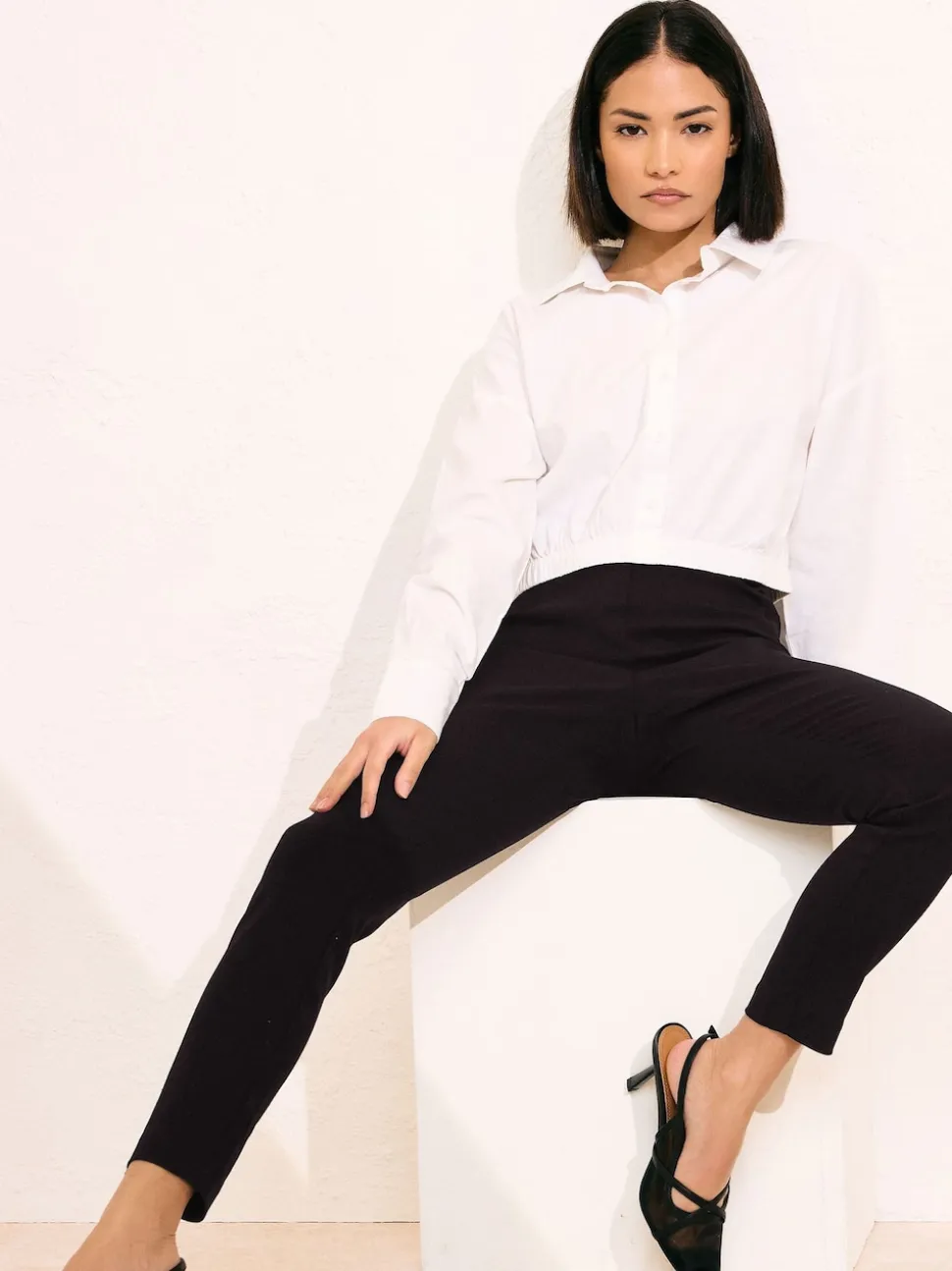 Pantalons PixieGirl Petite skinny extensible en bengaline
