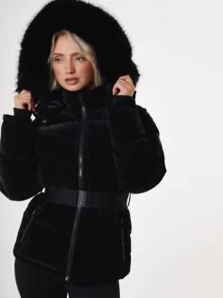 Parka Threadbare brillante ceinturée Veste