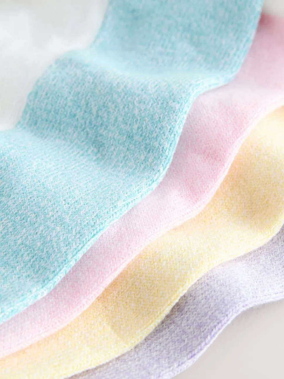 Pastel chiné - Lot de 4 paires de chaussettes basses à semelle rembourrée