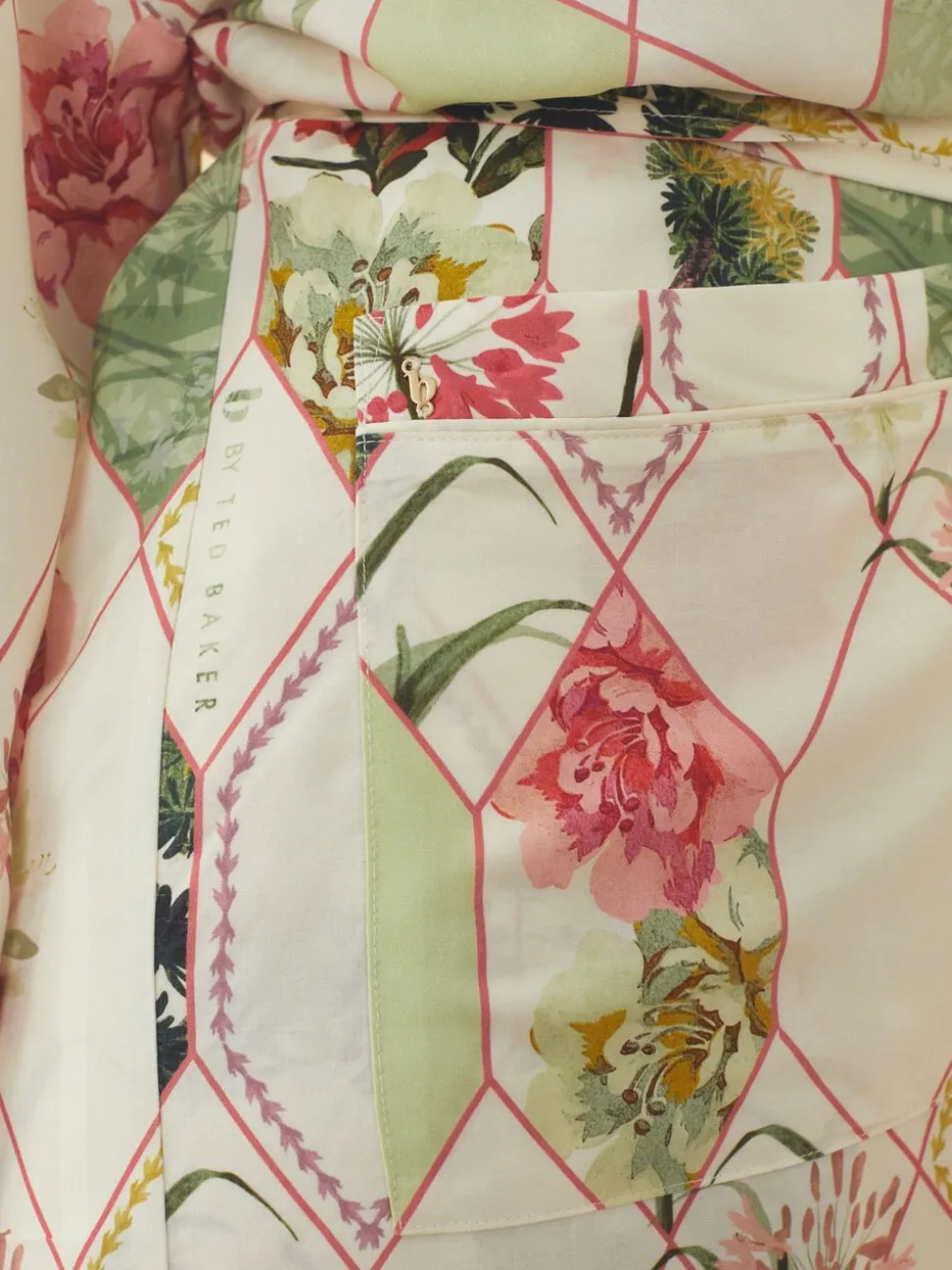 Peignoir B by Ted Baker écru à imprimé floral