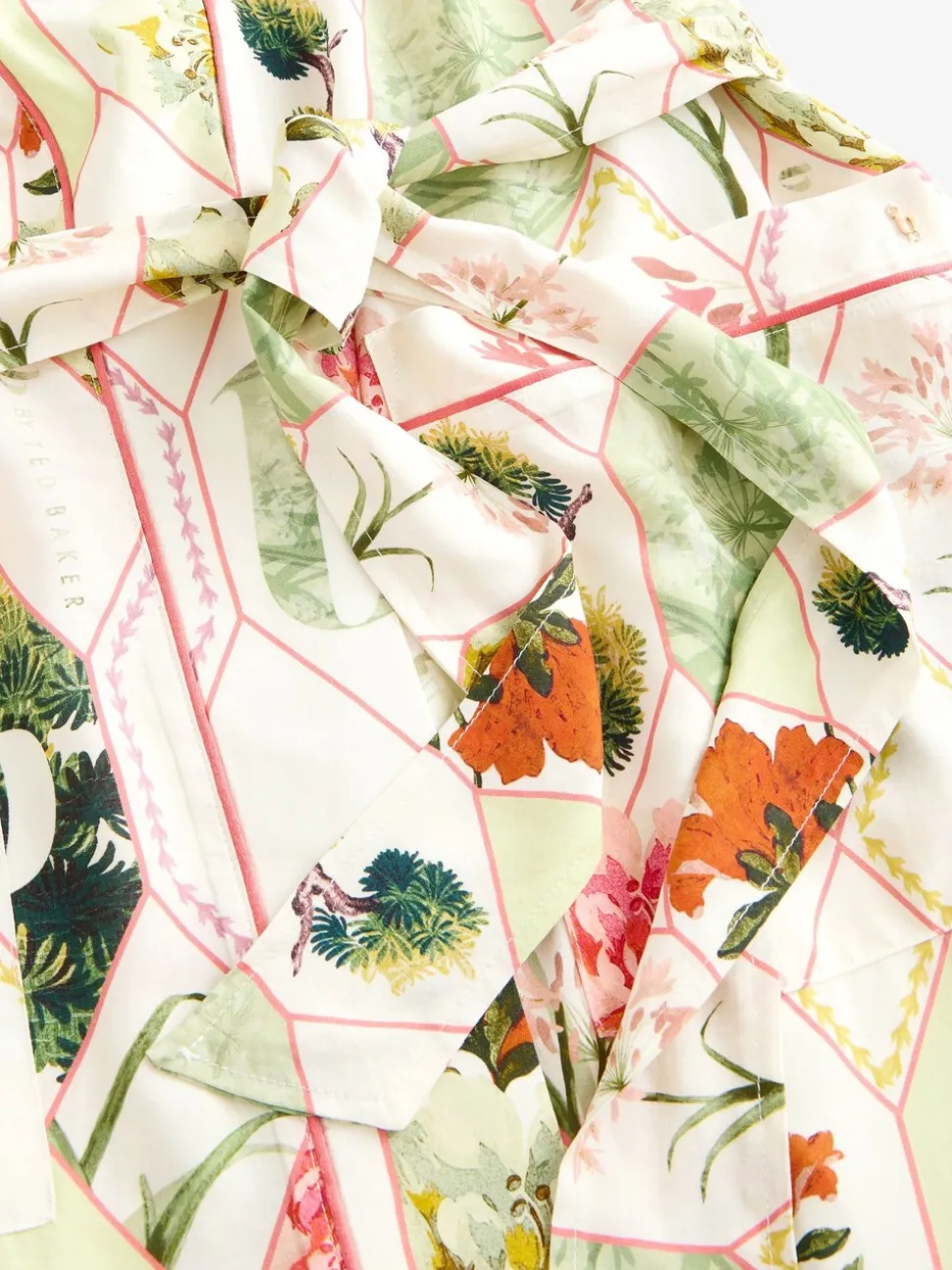 Peignoir B by Ted Baker écru à imprimé floral