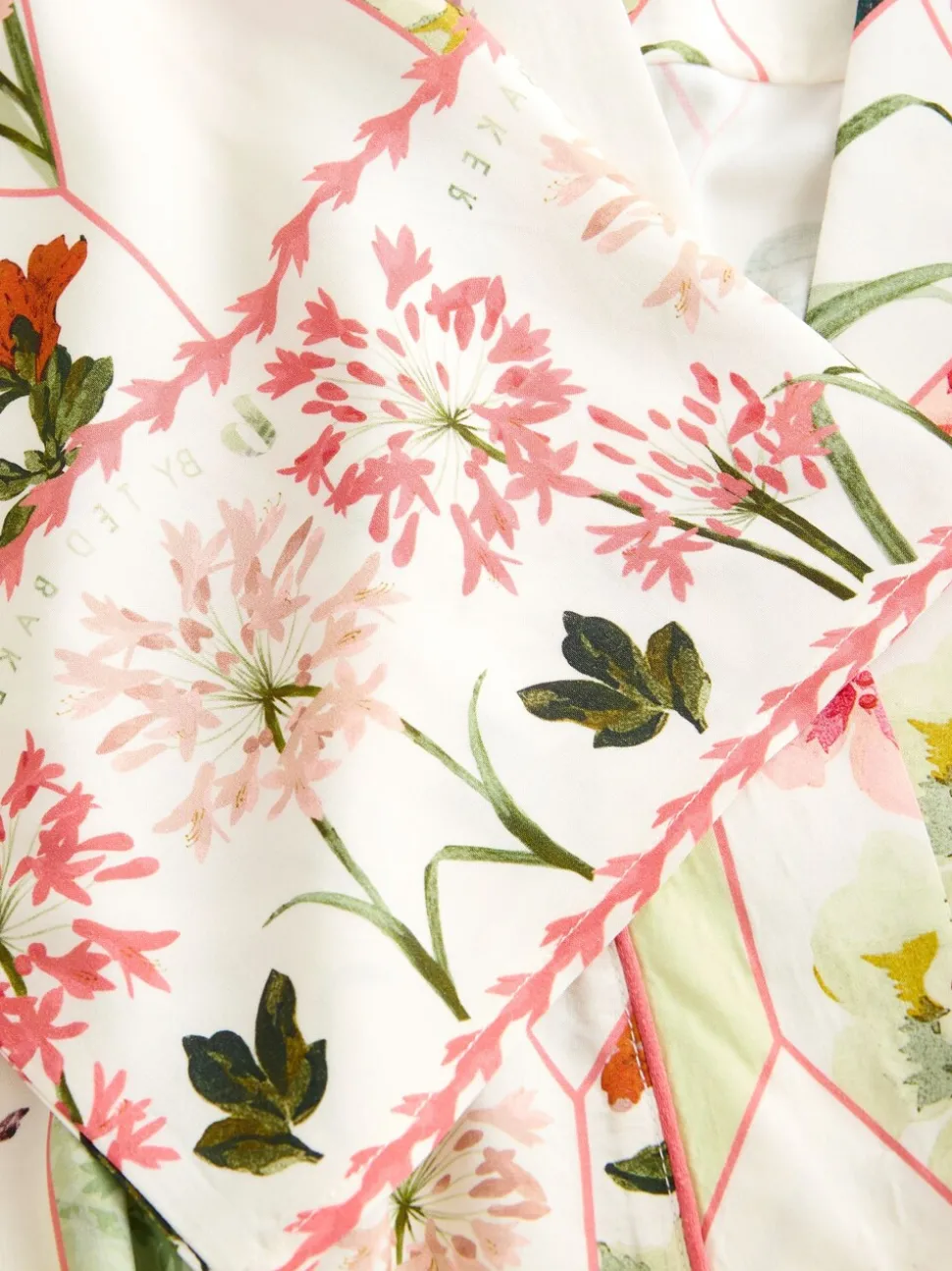 Peignoir B by Ted Baker écru à imprimé floral