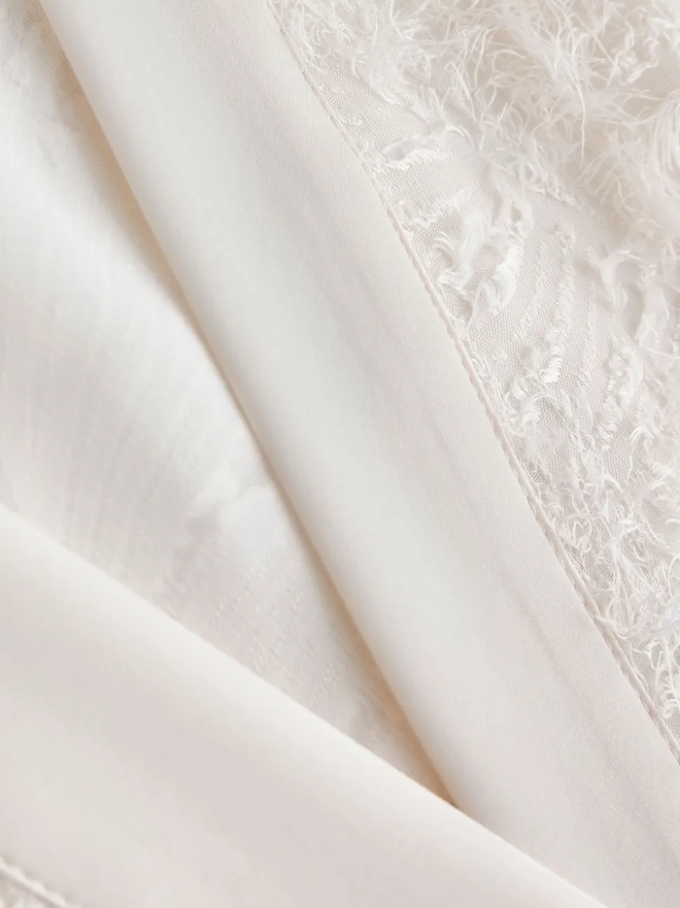 Peignoir B by Ted Baker ivoire à plumes