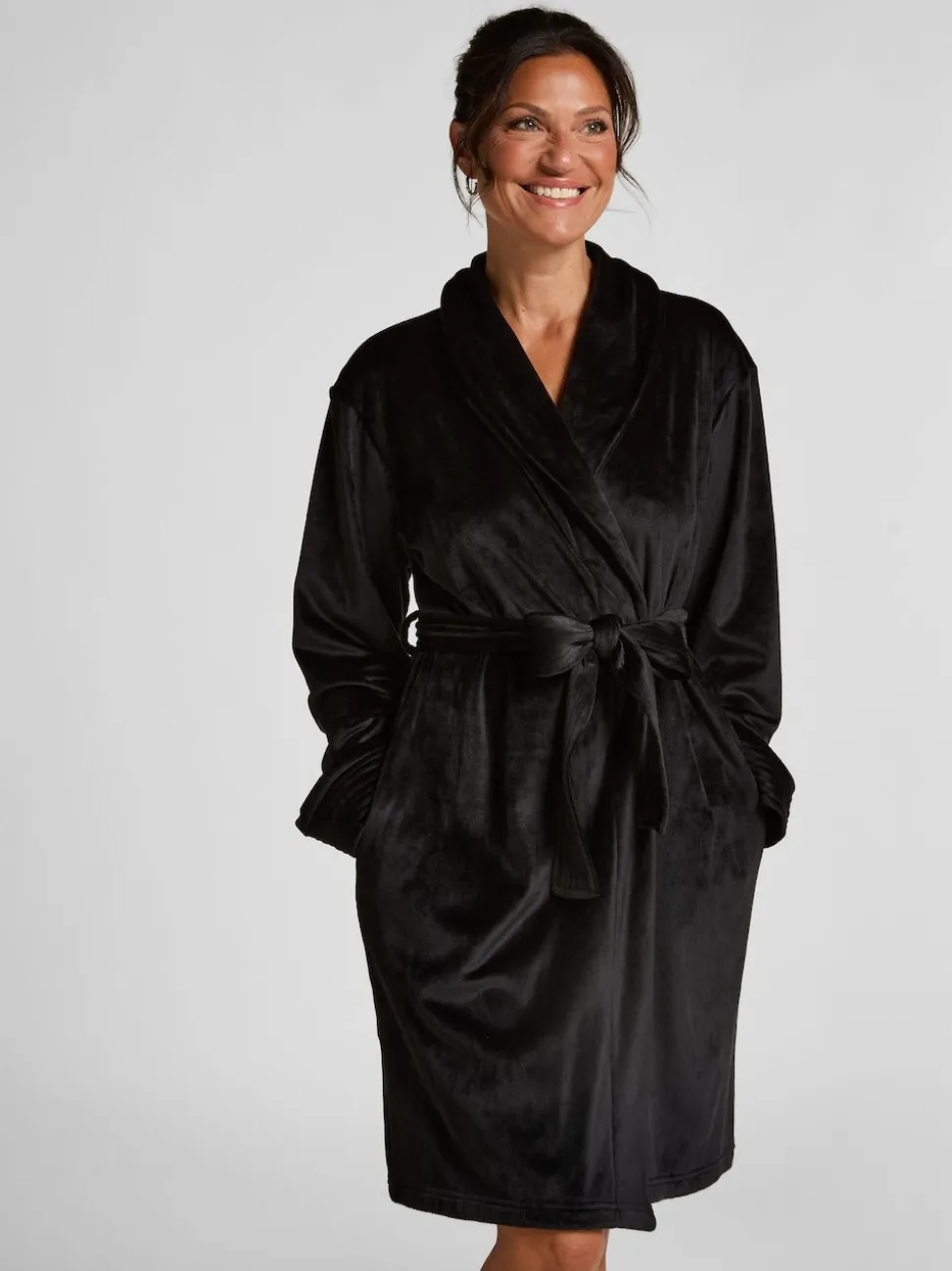 Peignoir de bain Hunkemoller Velours noir court