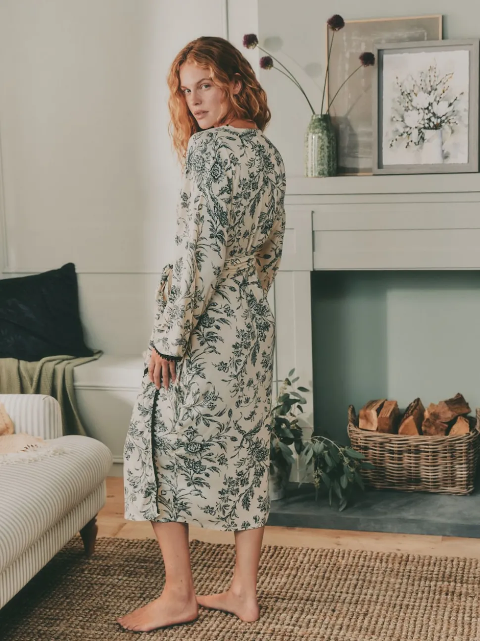 Peignoir Laura Ashley en viscose