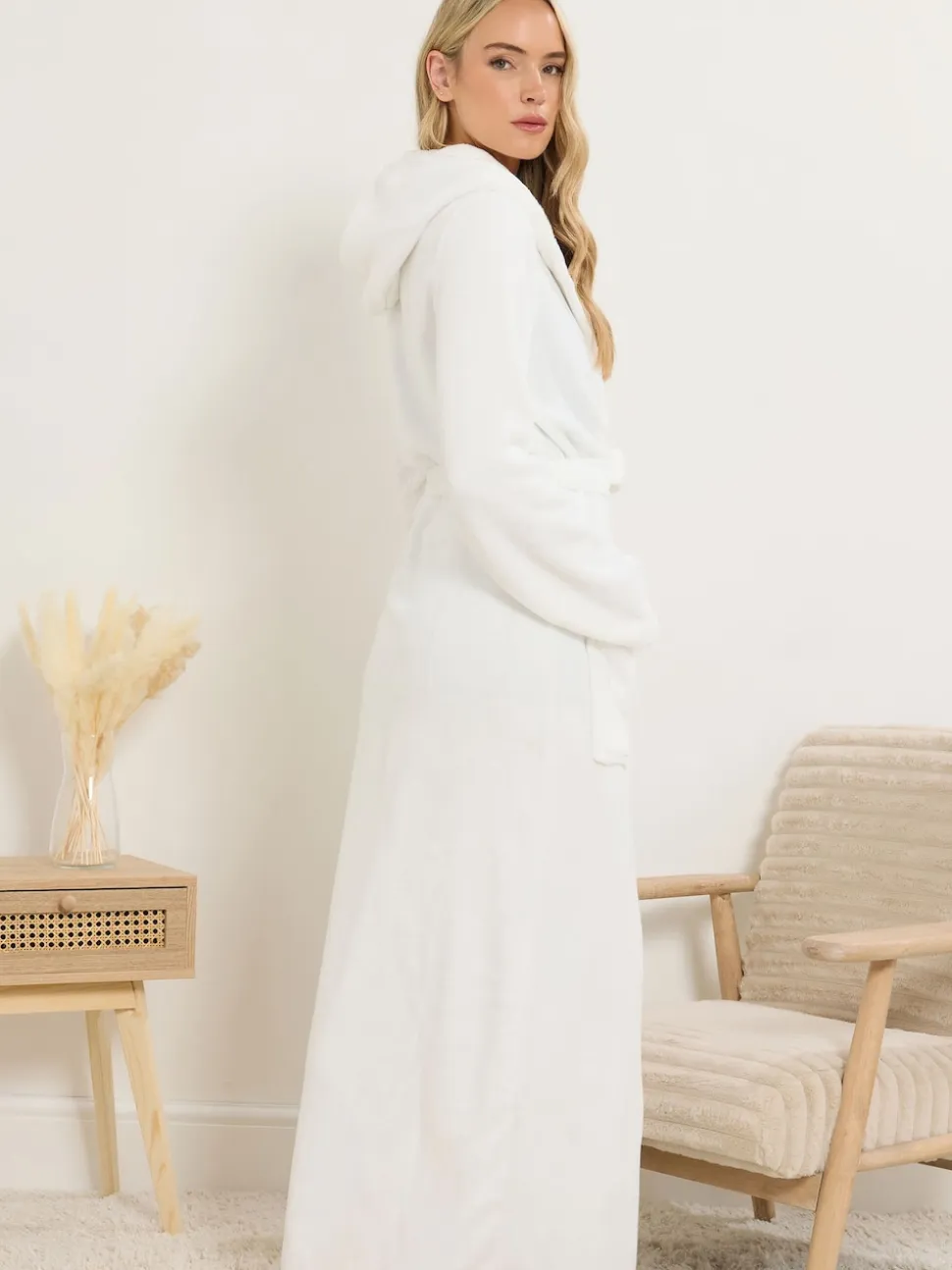 Peignoir Long Tall Sally Maxi en coton à capuche