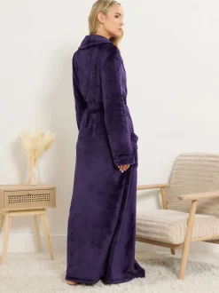 Peignoir Maxi Long Tall Sally châle à ruban