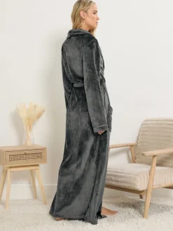 Peignoir Maxi Long Tall Sally châle à ruban