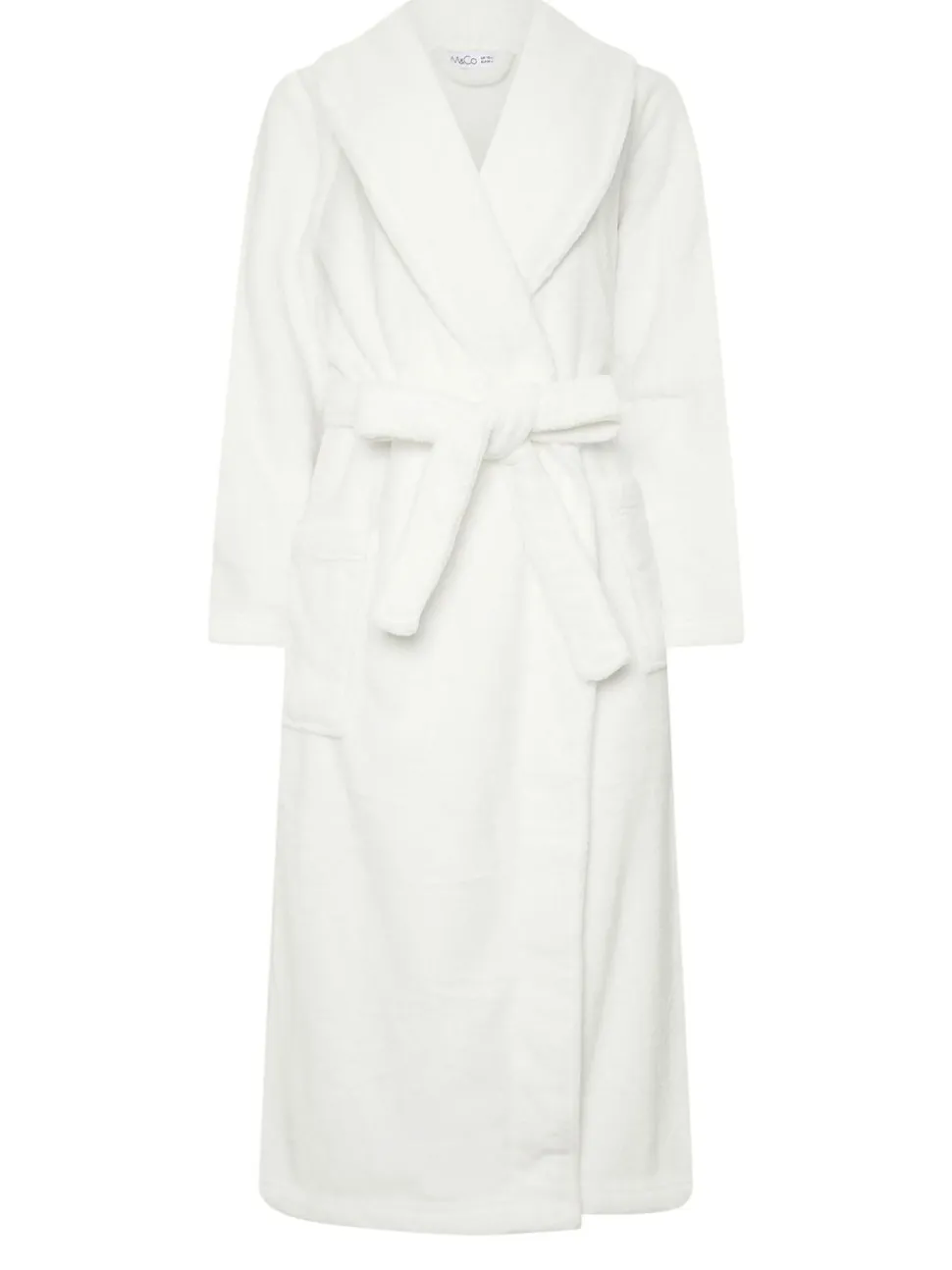 Peignoir M&Co en coton au toucher châle