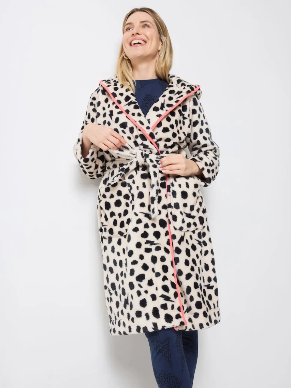 Peignoir SCAMP & DUDE Cheetah & Lightning Bolt