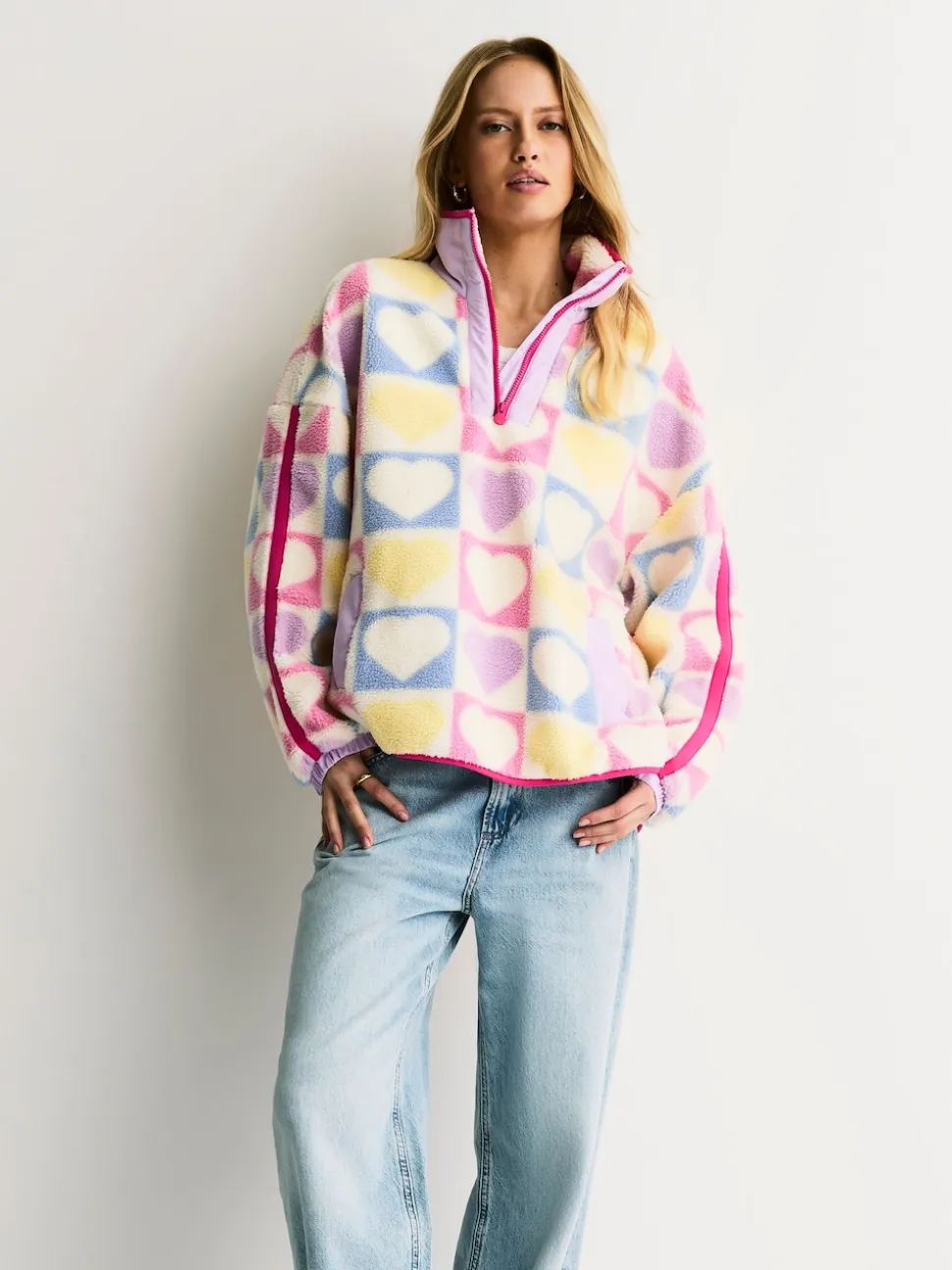 Polaires Little Bird by Jools Oliver Cœur Color-block Borg