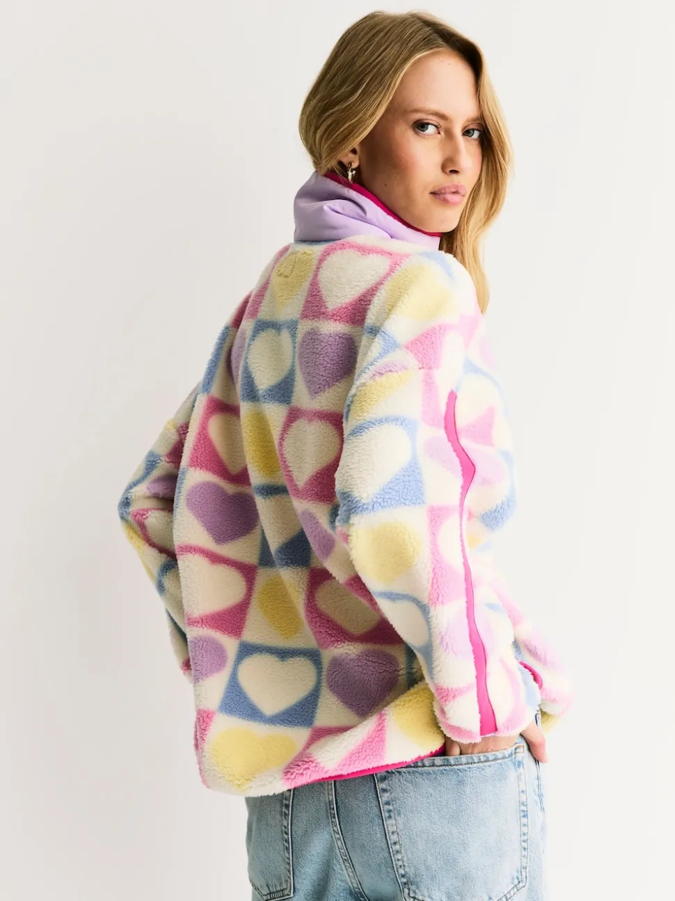 Polaires Little Bird by Jools Oliver Cœur Color-block Borg