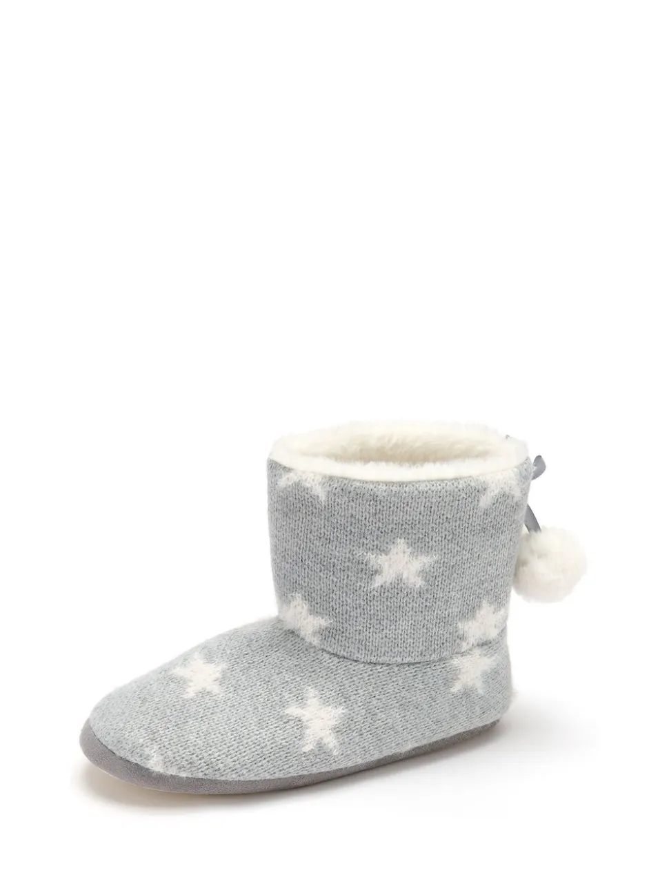 Pour Moi Chaussons en tricot étoilé doublés de fausse fourrure